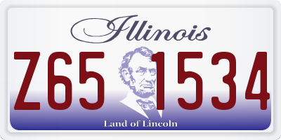 IL license plate Z651534