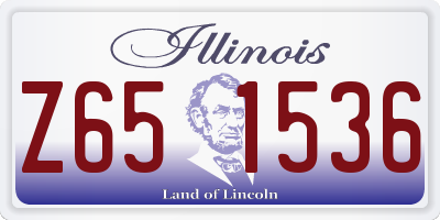 IL license plate Z651536