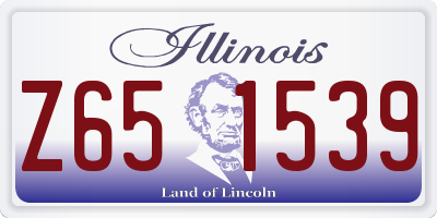 IL license plate Z651539