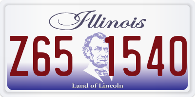 IL license plate Z651540