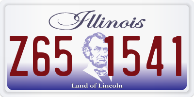 IL license plate Z651541