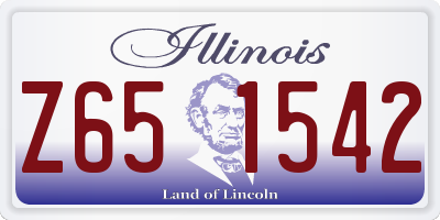 IL license plate Z651542
