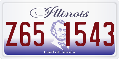 IL license plate Z651543