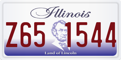 IL license plate Z651544
