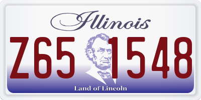 IL license plate Z651548