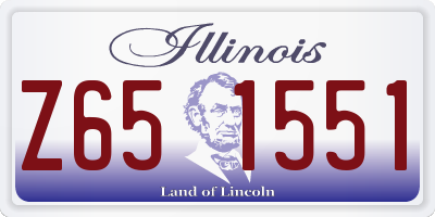 IL license plate Z651551