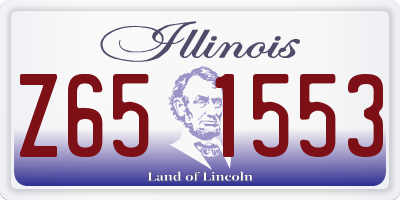 IL license plate Z651553