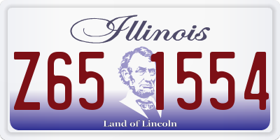 IL license plate Z651554