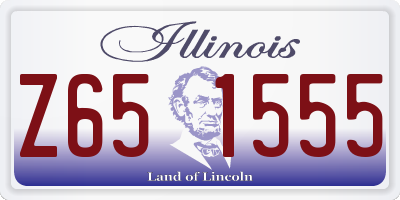 IL license plate Z651555