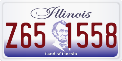 IL license plate Z651558