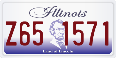 IL license plate Z651571