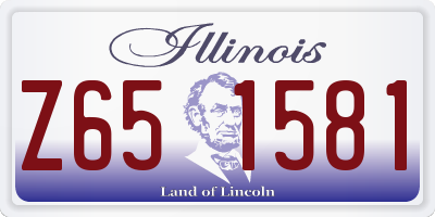 IL license plate Z651581