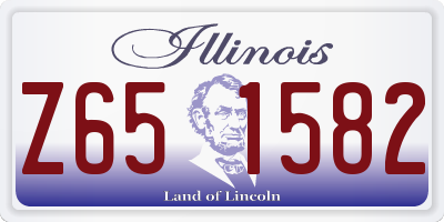 IL license plate Z651582