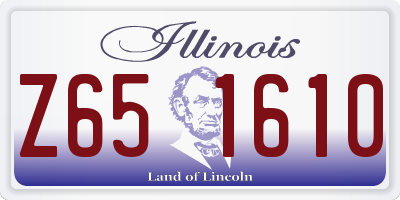 IL license plate Z651610