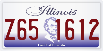IL license plate Z651612