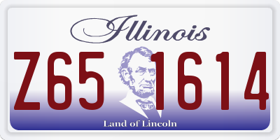 IL license plate Z651614