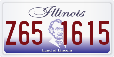 IL license plate Z651615