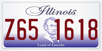 IL license plate Z651618