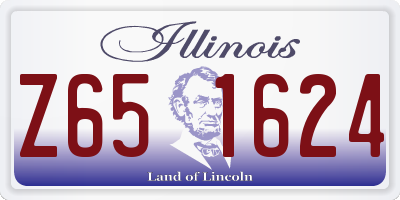 IL license plate Z651624