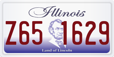 IL license plate Z651629