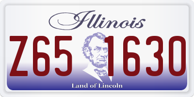 IL license plate Z651630