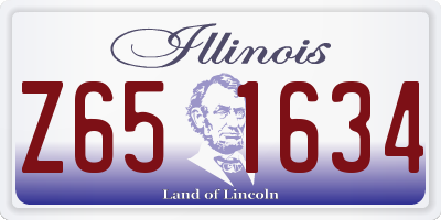 IL license plate Z651634