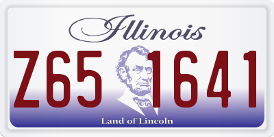 IL license plate Z651641
