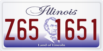 IL license plate Z651651