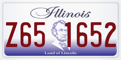 IL license plate Z651652