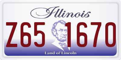 IL license plate Z651670