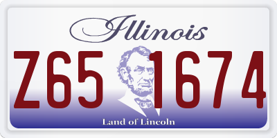 IL license plate Z651674