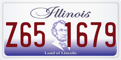 IL license plate Z651679