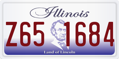 IL license plate Z651684