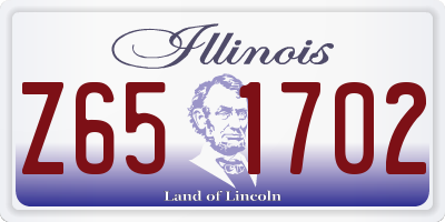 IL license plate Z651702