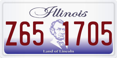 IL license plate Z651705