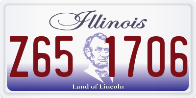 IL license plate Z651706