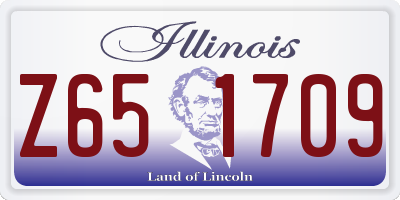 IL license plate Z651709