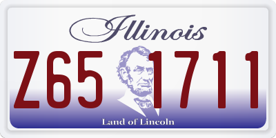IL license plate Z651711