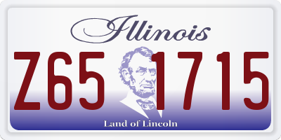 IL license plate Z651715