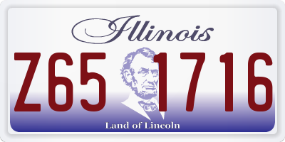 IL license plate Z651716