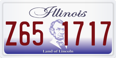 IL license plate Z651717