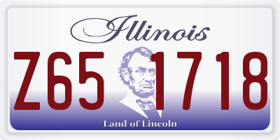 IL license plate Z651718