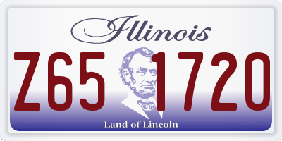 IL license plate Z651720