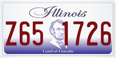 IL license plate Z651726