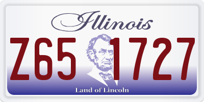 IL license plate Z651727