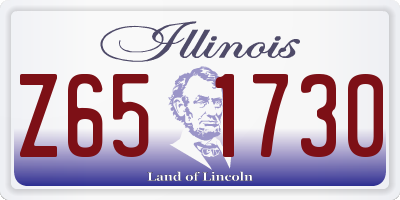 IL license plate Z651730