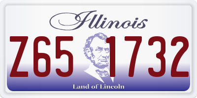IL license plate Z651732