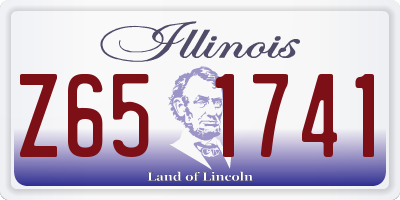 IL license plate Z651741