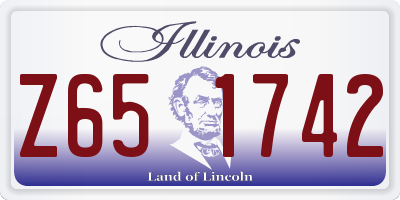 IL license plate Z651742