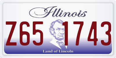 IL license plate Z651743